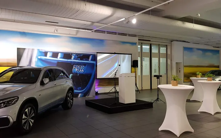 Präsentationstechnik für Messe leihen in Hamburg