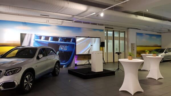 Präsentationstechnik für Messe leihen in Hamburg